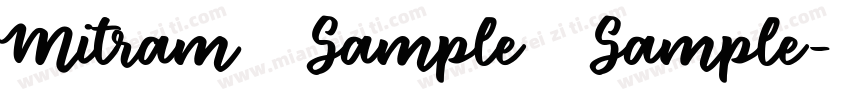 Mitram   Sample   Sample字体转换